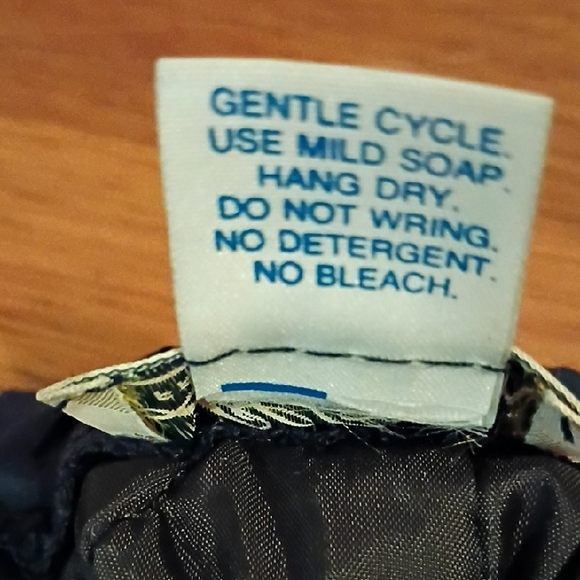 L.L. Bean Vintage Navy Blue Snowpants. Size Large. Nice Long Zippers. - Picture 7 of 11